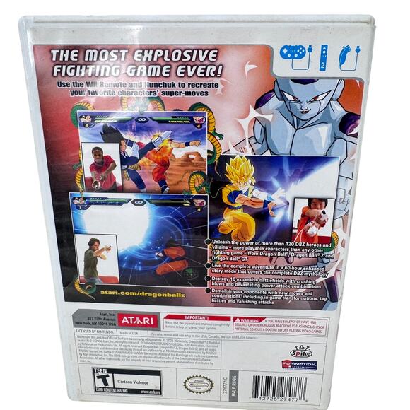 Dragon Ball Z: Budokai Tenkaichi 2 (Nintendo Wii 2006) Atari Fighting Video Game - Picture 2 of 6
